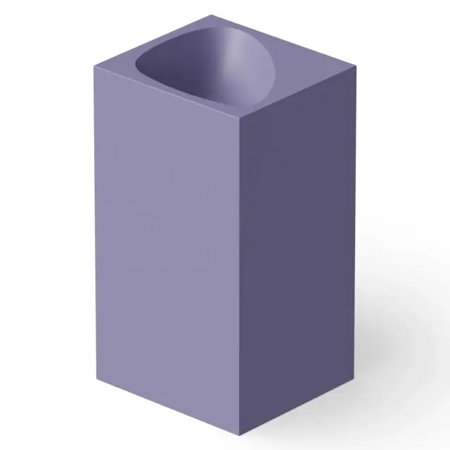 Dea Design Раковина напольная 49,5x45,5x88h см, Solid Surface, выпуск в пол, цвет: lilac DD2024 495 14