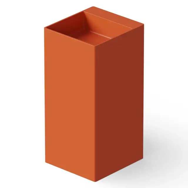 Dea Design Раковина напольная 42x45x90h см, Solid Surface, выпуск в пол, цвет: orange DD2019 420 7