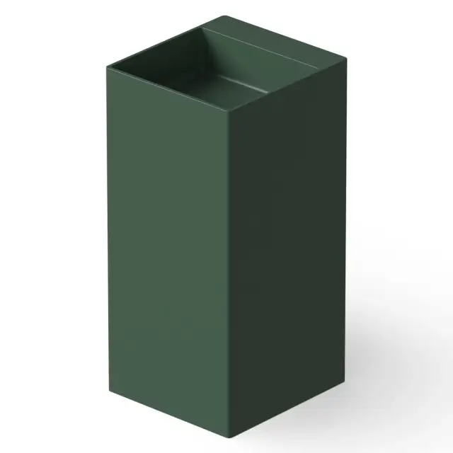 Dea Design Раковина напольная 42x45x90h см, Solid Surface, выпуск в пол, цвет: dark green DD2019 420 11