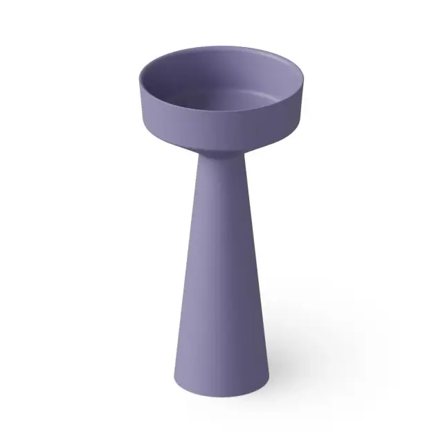 Dea Design Раковина напольная d42,5x85h см, Solid Surface, выпуск в пол, цвет: lilac DD2018 425 14