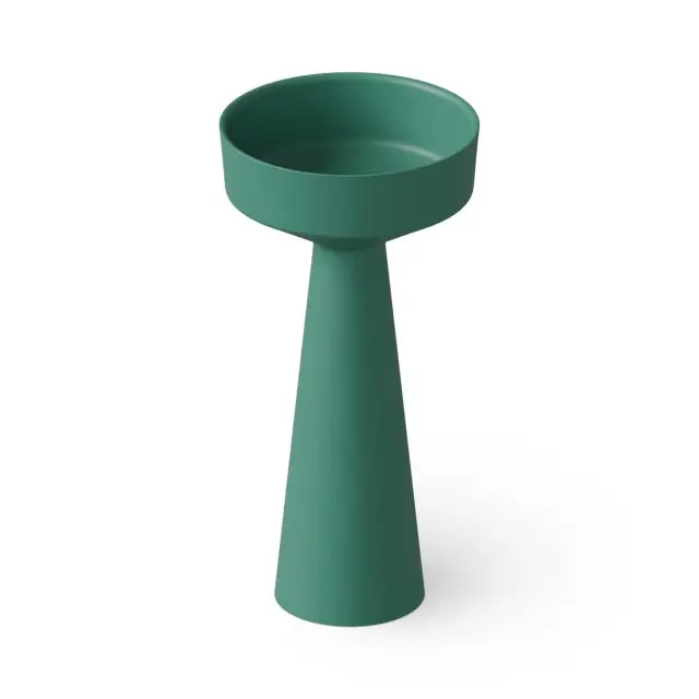 Dea Design Раковина напольная d42,5x85h см, Solid Surface, выпуск в пол, цвет: green DD2018 425 10