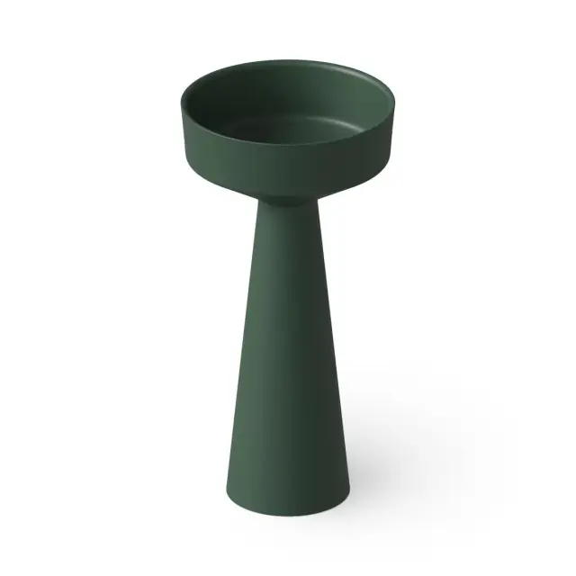 Dea Design Раковина напольная d42,5x85h см, Solid Surface, выпуск в пол, цвет: dark green DD2018 425 11