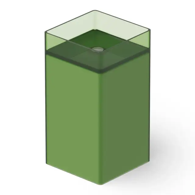 Dea Design Раковина напольная 45x45x90h см, Glasstech, выпуск в пол, цвет: emerald DD2017 450 R3