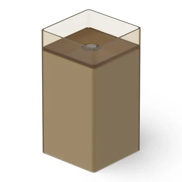 Dea Design Раковина напольная 40x40x85h см, Glasstech, выпуск в пол, цвет: classic green DD2017 400 R6