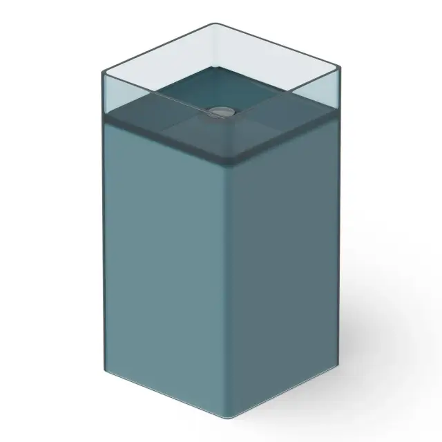 Dea Design Раковина напольная 40x40x85h см, Glasstech, выпуск в пол, цвет: dark blue DD2017 400 R11