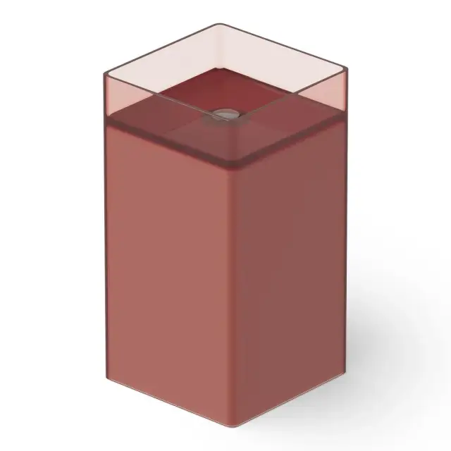 Dea Design Раковина напольная 40x40x85h см, Glasstech, выпуск в пол, цвет: pomegranate DD2017 400 R5