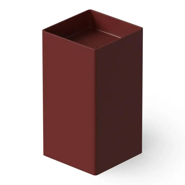 Dea Design Раковина напольная 40x40x85h см, Solid Surface, выпуск в пол, цвет: red wine DD2017 400 17