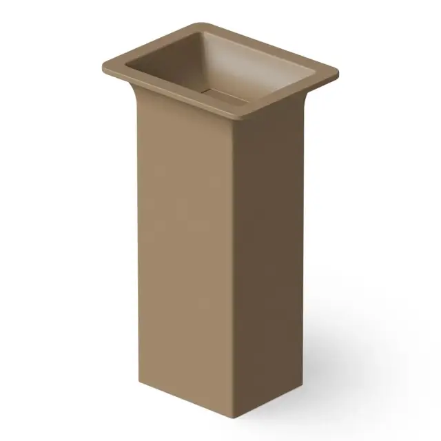 Dea Design Раковина напольная 50x40x90h см, Solid Surface, выпуск в пол, цвет: light camel DD2014 500 2