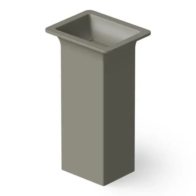 Dea Design Раковина напольная 50x40x90h см, Solid Surface, выпуск в пол, цвет: light grey DD2014 500 4