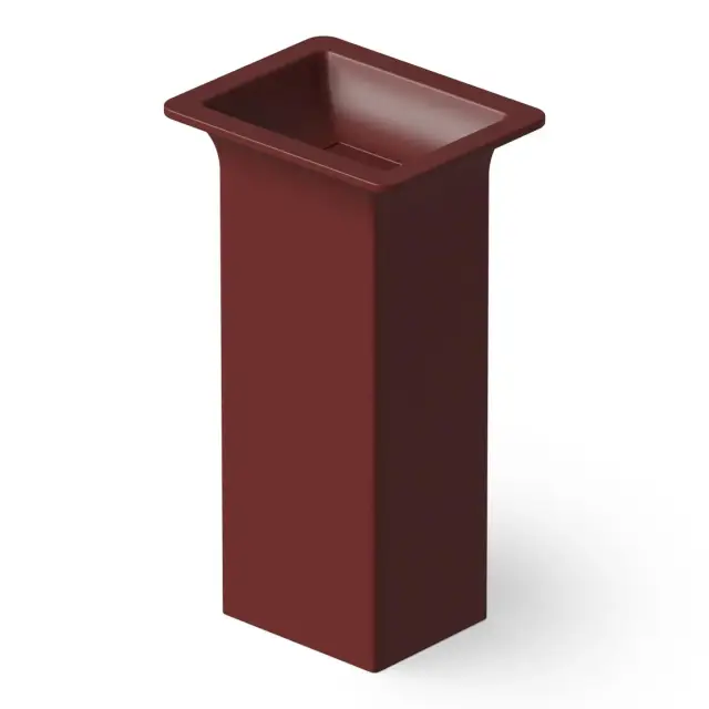 Dea Design Раковина напольная 50x40x90h см, Solid Surface, выпуск в пол, цвет: red wine DD2014 500 17
