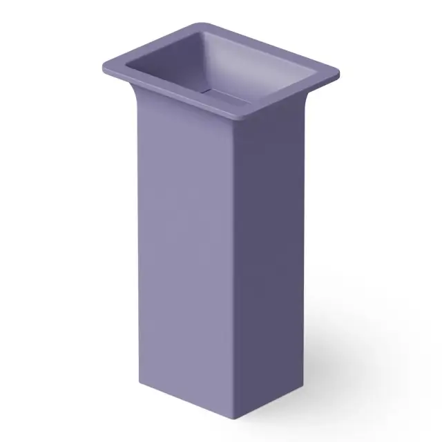 Dea Design Раковина напольная 50x40x90h см, Solid Surface, выпуск в пол, цвет: lilac DD2014 500 14