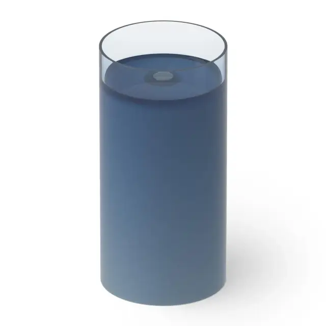 Dea Design Раковина напольная d40x82h см, Glasstech, выпуск в пол, цвет: royal blue DD2012 400 R7