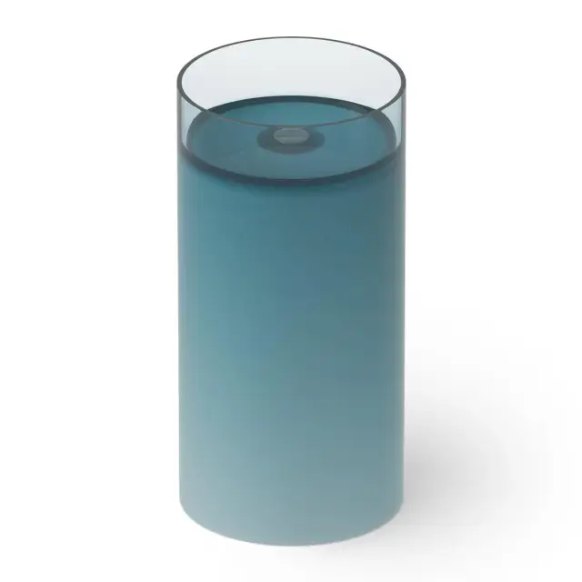 Dea Design Раковина напольная d40x82h см, Glasstech, выпуск в пол, цвет: dark blue DD2012 400 R11