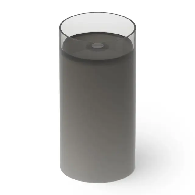 Dea Design Раковина напольная d40x82h см, Glasstech, выпуск в пол, цвет: smoky black DD2012 400 R4