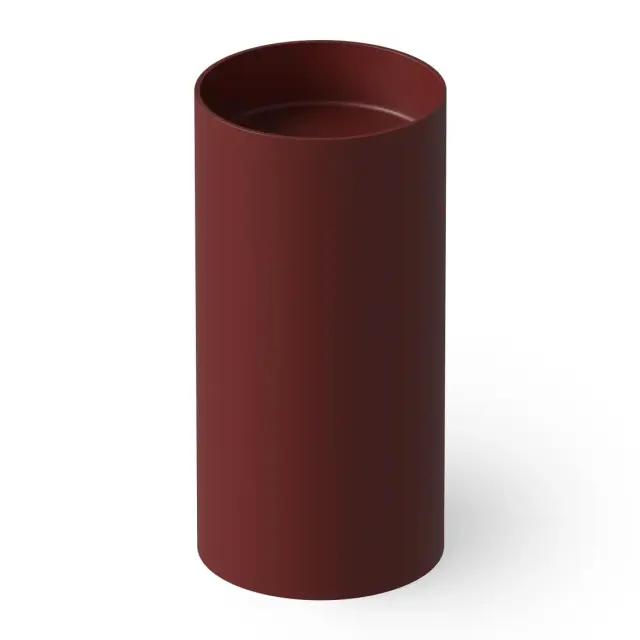 Dea Design Раковина напольная d40x82h см, Solid Surface, выпуск в пол, цвет: red wine DD2012 400 17