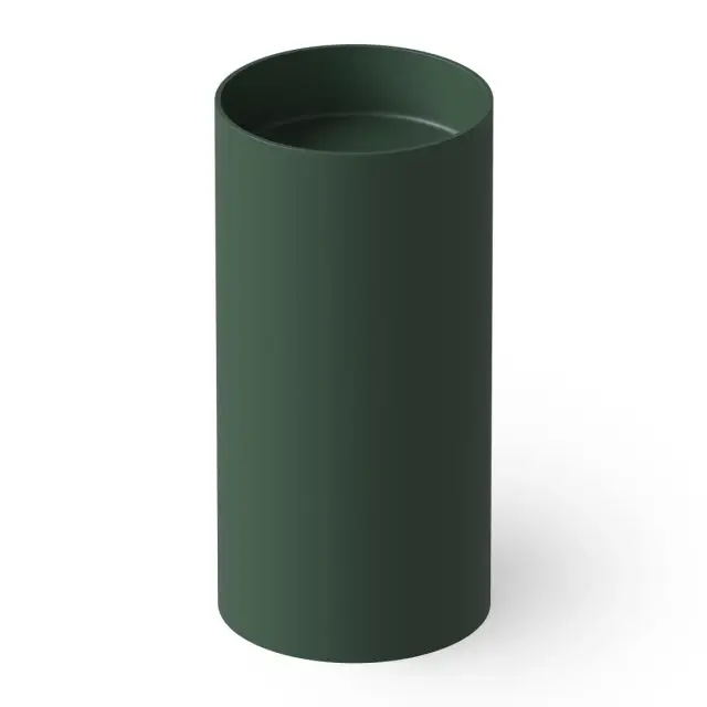 Dea Design Раковина напольная d40x82h см, Solid Surface, выпуск в пол, цвет: dark green DD2012 400 11