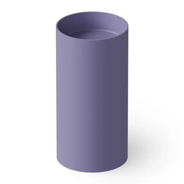 Dea Design Раковина напольная d40x82h см, Solid Surface, выпуск в пол, цвет: lilac DD2012 400 14