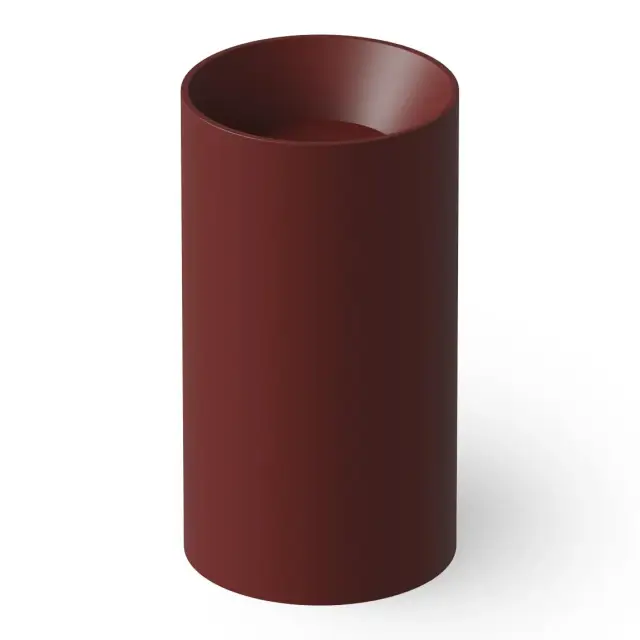 Dea Design Раковина напольная d49,5x90h см, Solid Surface, выпуск в пол, цвет: red wine DD2011 495 17