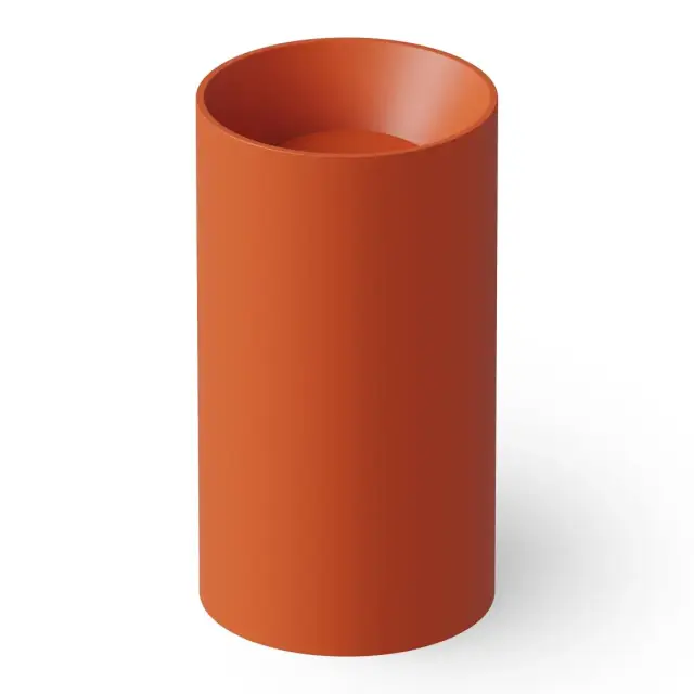 Dea Design Раковина напольная d49,5x90h см, Solid Surface, выпуск в пол, цвет: orange DD2011 495 7