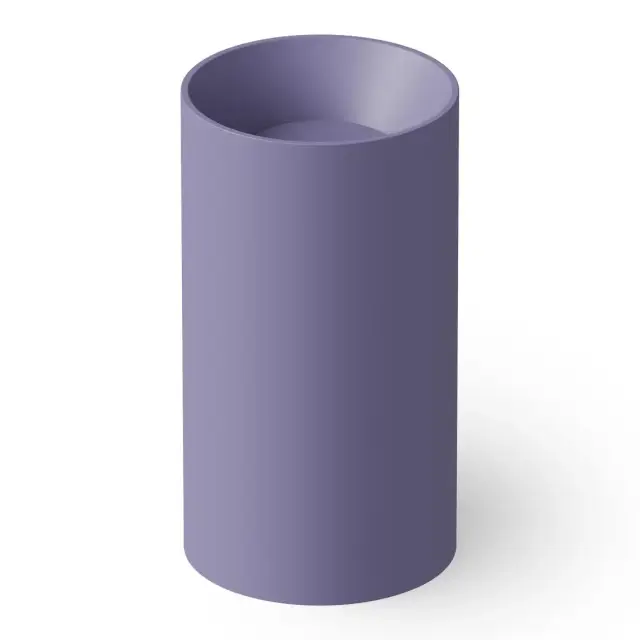 Dea Design Раковина напольная d49,5x90h см, Solid Surface, выпуск в пол, цвет: lilac DD2011 495 14