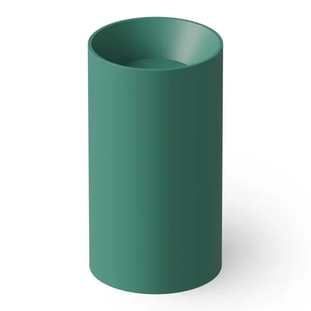 Dea Design Раковина напольная d49,5x90h см, Solid Surface, выпуск в пол, цвет: green DD2011 495 10