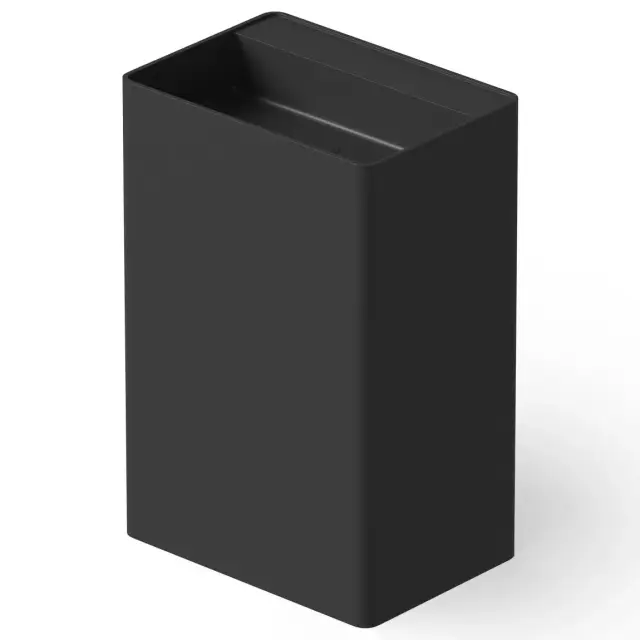 Dea Design Раковина напольная 60x42x90h см, Solid Surface, выпуск в пол, цвет: black DD2004 600 16