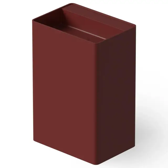 Dea Design Раковина напольная 60x42x90h см, Solid Surface, выпуск в пол, цвет: red wine DD2004 600 17