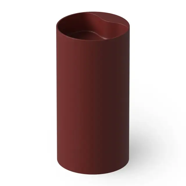 Dea Design Раковина напольная d45x90h см, Solid Surface, выпуск в пол, цвет: red wine DD2002 450 17