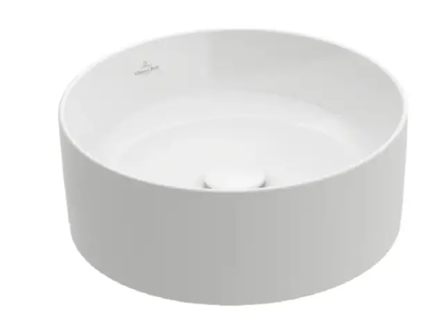 Villeroy & Boch Collaro Раковина чаша d40x14,5h см, без перелива, цвет: альпийский белый CeramicPlus 4A1840R1