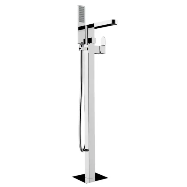 Bossini Gillo Смеситель для ванны напольный, ручной душ и шланг, высота излива 86 см, цвет: chrome Z00761.030