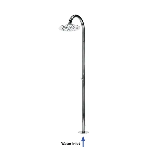 Bossini Tetis Душевая колонна напольная, с запорным вентелем и верхним душем, цвет: chrome L00686.030