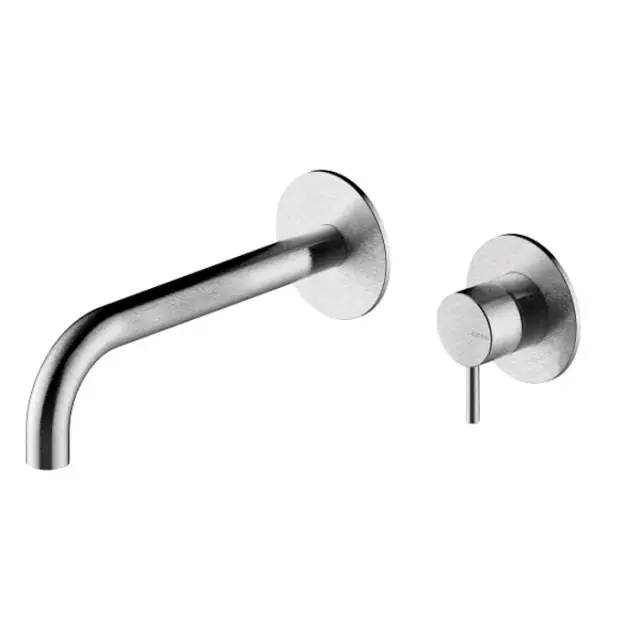 Bossini Nobu Смеситель для раковины встраиваиваемый, излив 19 см, цвет: mat brushed stainless steel INZ206.075