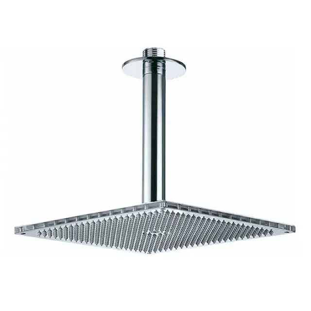 Bossini Cube Верхний душ 30 см, 1 вид струи, с потолочным кронштейном 30 см, цвет: chrome H35365.030