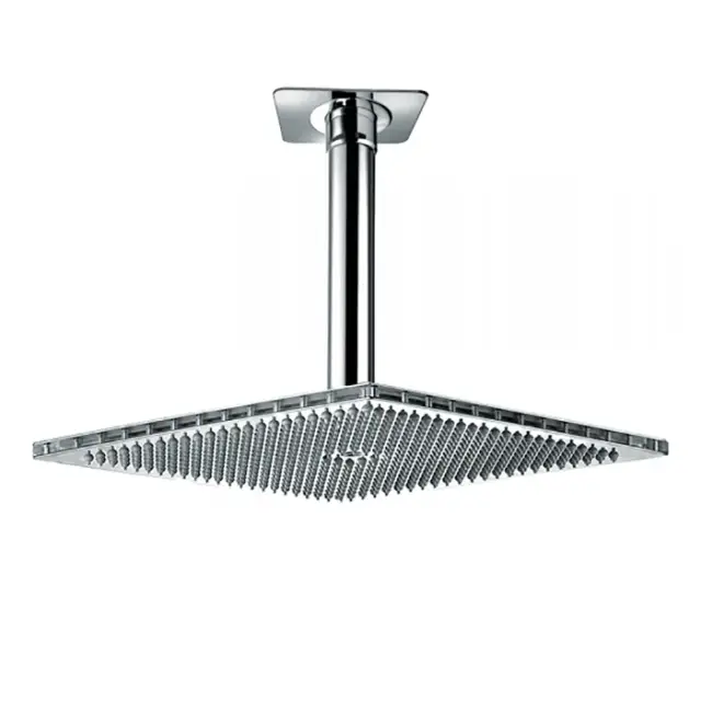 Bossini Cube Верхний душ 40 см, 1 вид струи, с потолочным кронштейном 30 см, цвет: chrome H35363.030