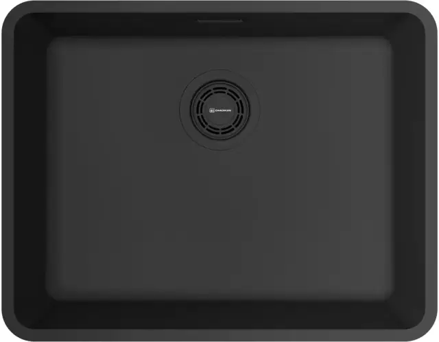 Omoikiri Кухонная мойка 53x41,5 см, из нержавеющей стали, с переливом, цвет: графит 4997419