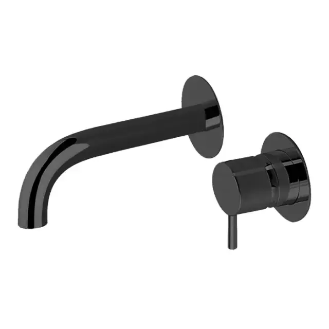 Cisal Less New Смеситель для раковины встр., внешняя часть, длина излива 20 см, цвет: night black LN00551D40