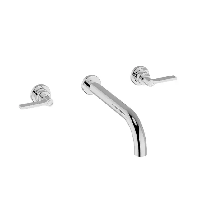 Cisal Grace Смеситель для раковины на 3 отв., встр., внешняя часть, длина излива 25 см, цвет: chrome GL01351121