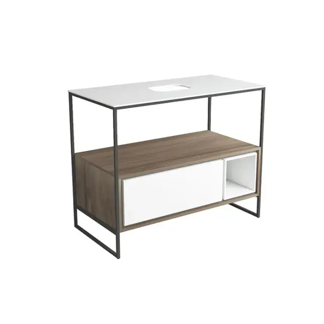 Simas Folio Тумба под раковину, напольная 99х51х79h см, 1 ящик, цвет: sherwood/bianco FOSC100 Sherwood/bi