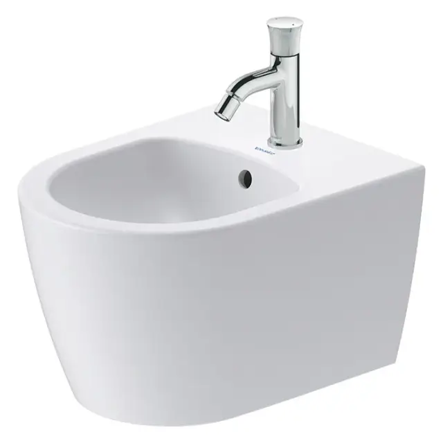 Duravit Bento Starck Box Биде подвесное 37x48 см, с переливом хром, цвет: белый матовый 2299153000