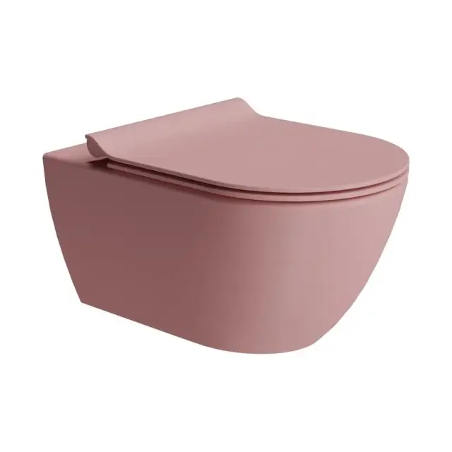 GSI Pura Унитаз подвесной 36x55 см, технология Swirlflush, с креплением, цвет: blush matte 8815FR224