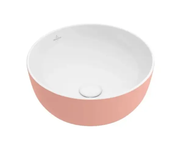 Villeroy & Boch Artis Раковина чаша 43x43x12,5h см, без перелива, TitanGlaze, цвет: Powder матовый 417943BCT0