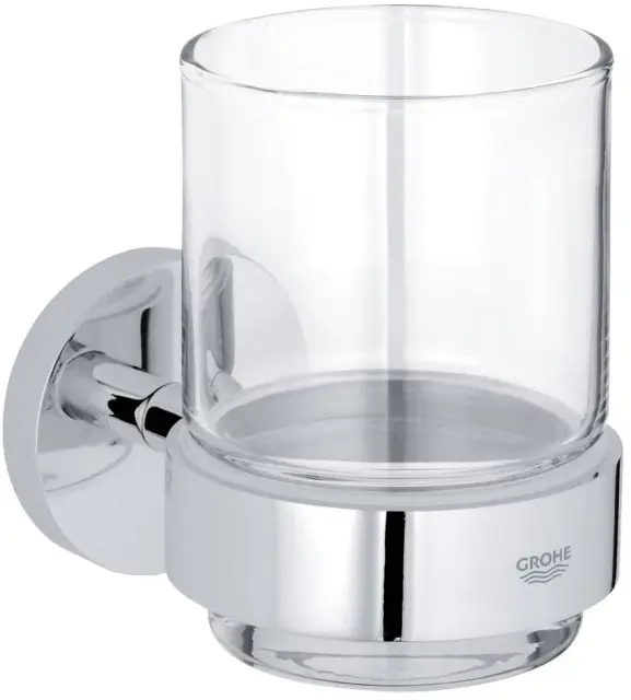 Grohe Essentials Стакан стеклянный подвесной, цвет: хром 40447001