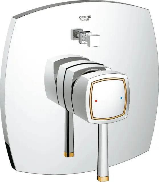 Grohe Grandera Смеситель для ванны с душем, цвет: хром/золото 19920IG0