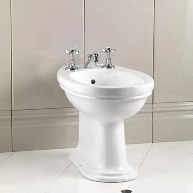 Devon&Devon Rose Биде напольное на 1 отв. под смеситель, белое IBBID1FROSE