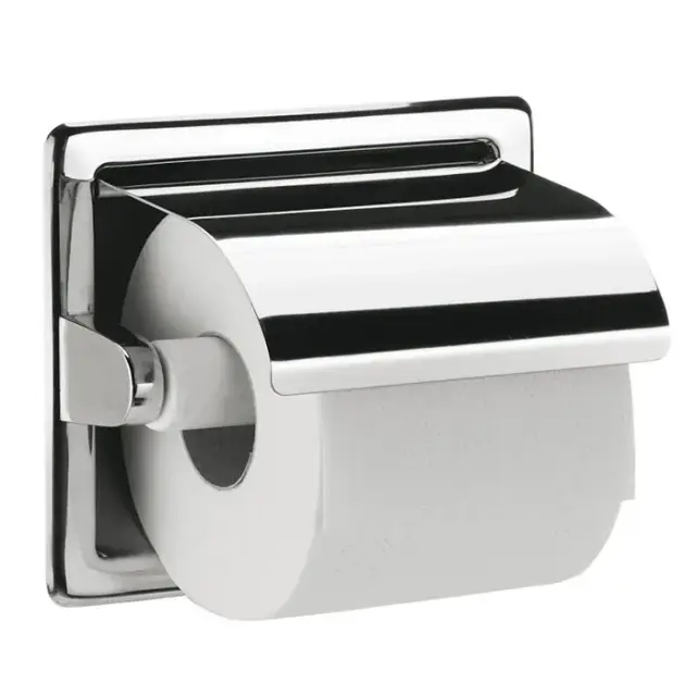 Emco System2 Держатель т/б с крышкой,встраиваемая модель, цвет: хром 3500 000 01