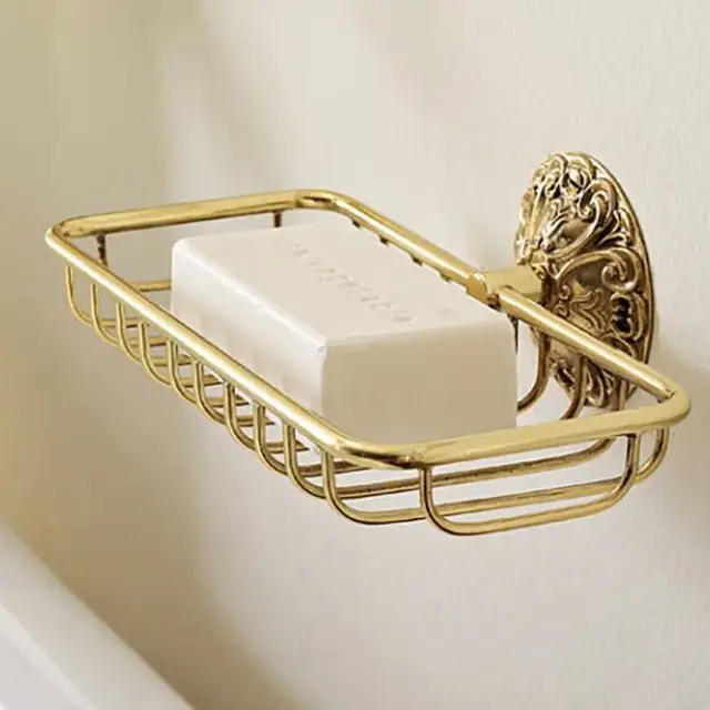 Sbordoni Flora Навесная мыльница-решётка для ванны/душа, цвет: латунь глянцевая FL114OL