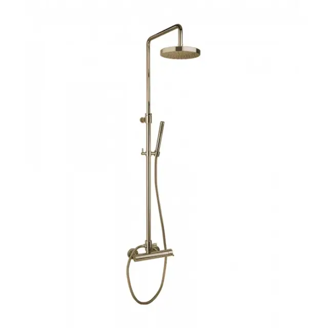 Bongio Project Душевая стойка со смеситель для душа, цвет: бронза матовая 32537BMED
