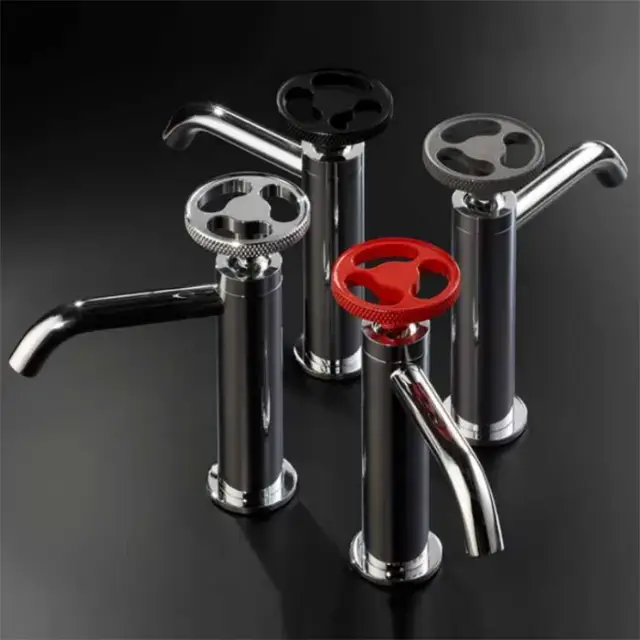 Maier Twist Смеситель для раковины, на 1 отв., цвет: хром/черный матовый 47 002CRNG