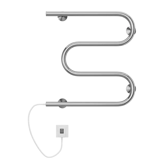 Terminus М-образный Полотенцесушитель электрический 50x52,5h, цвет без покрытия 4620768883910