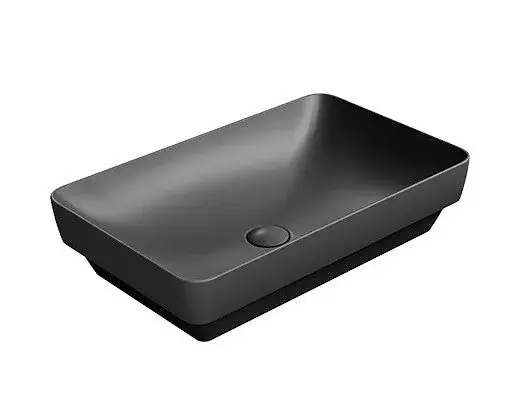 GSI Pura Раковина чаша 60x38x14h см, без перелива, без д/к, цвет: ardesia opaco 883726